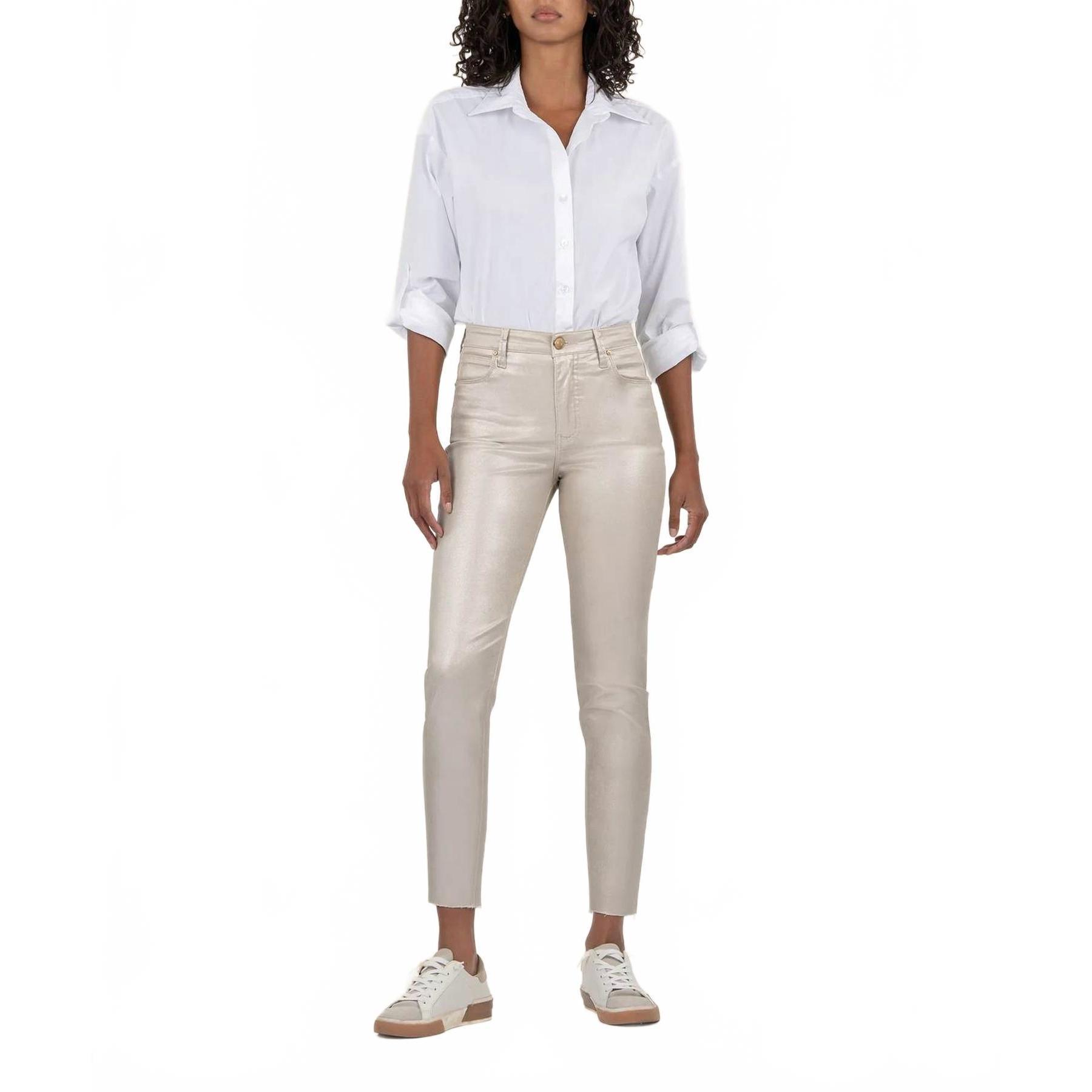 New Kut From The Kloth Charlize Jean In Rose Gold